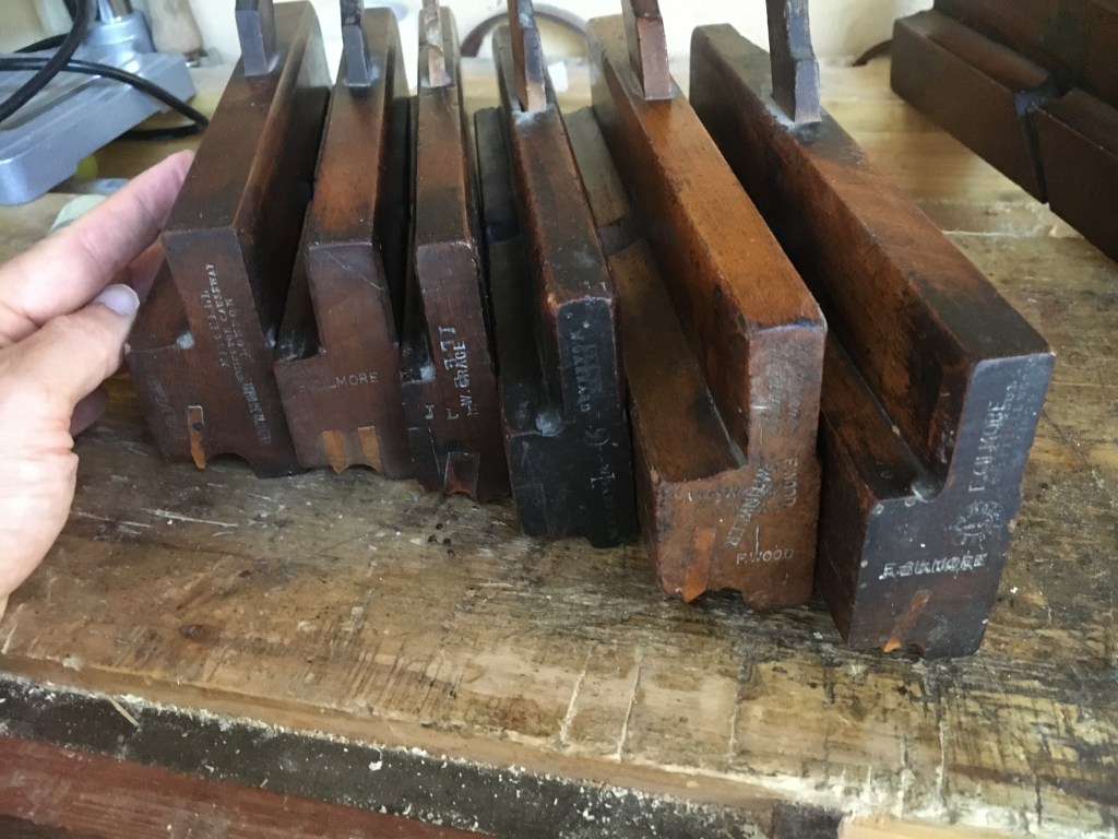 Pialle in legno. Pialle per modanature / Wooden planes. Moulding&nbsp;planes